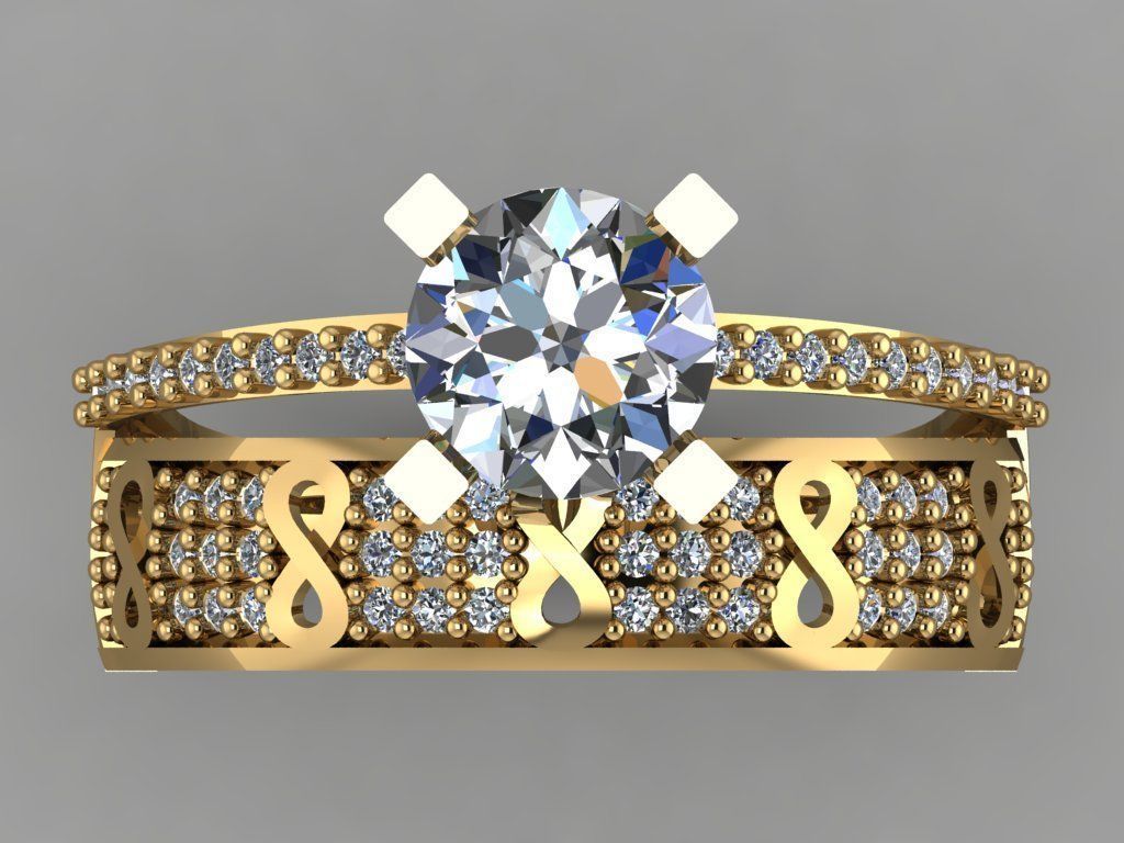 GC GOLD TW004- Diamond set 3D model 3D print model_1