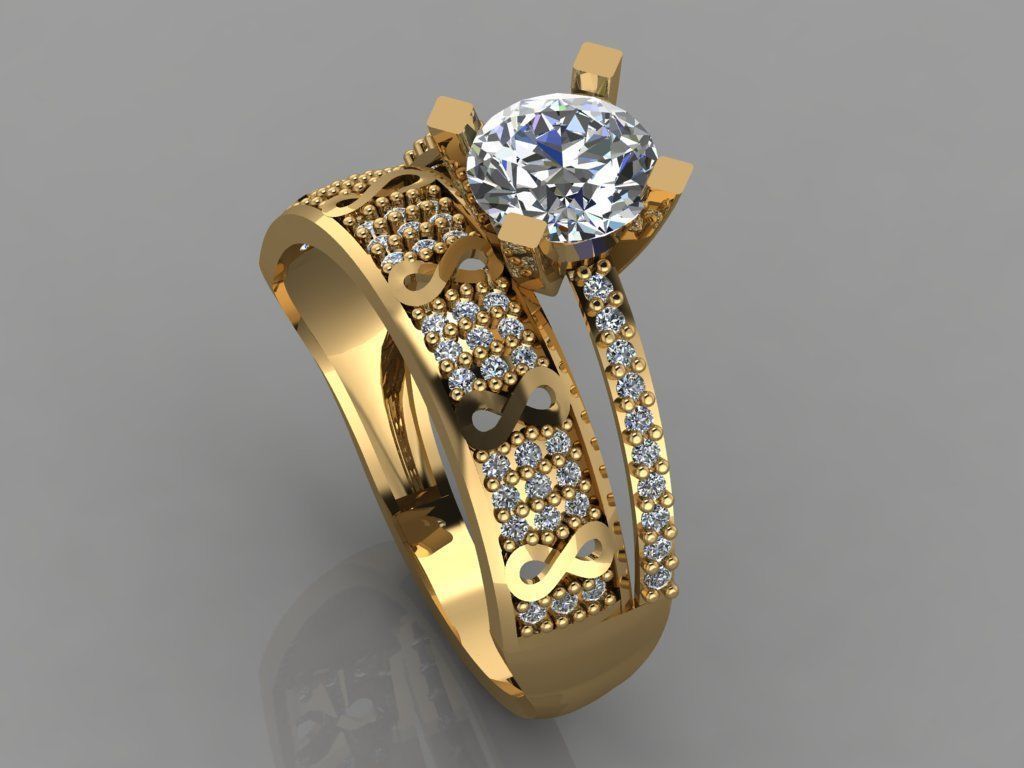 GC GOLD TW004- Diamond set 3D model 3D print model_3