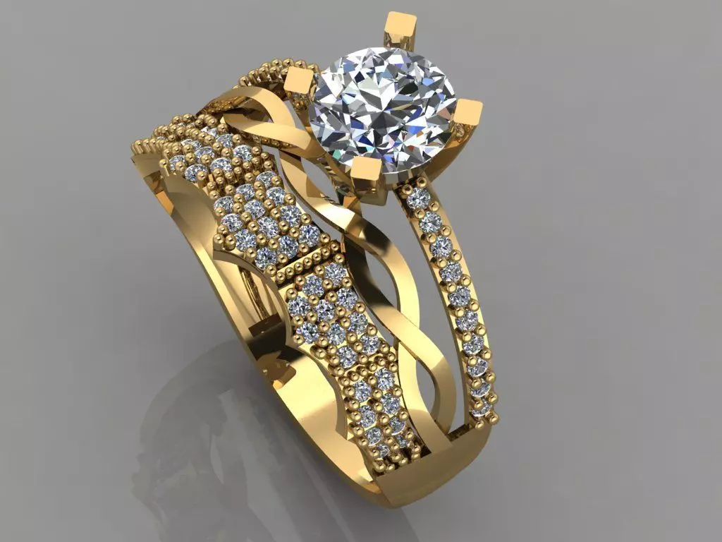 GC GOLD TW005- Diamond set 3D model 3D print model_0
