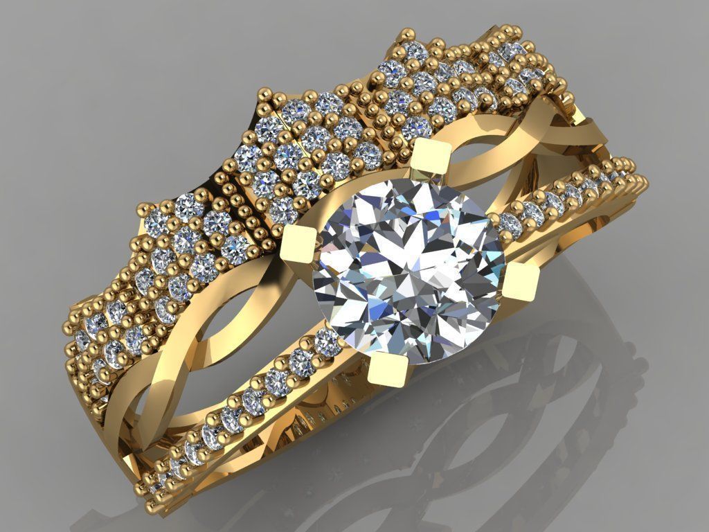 GC GOLD TW005- Diamond set 3D model 3D print model_3