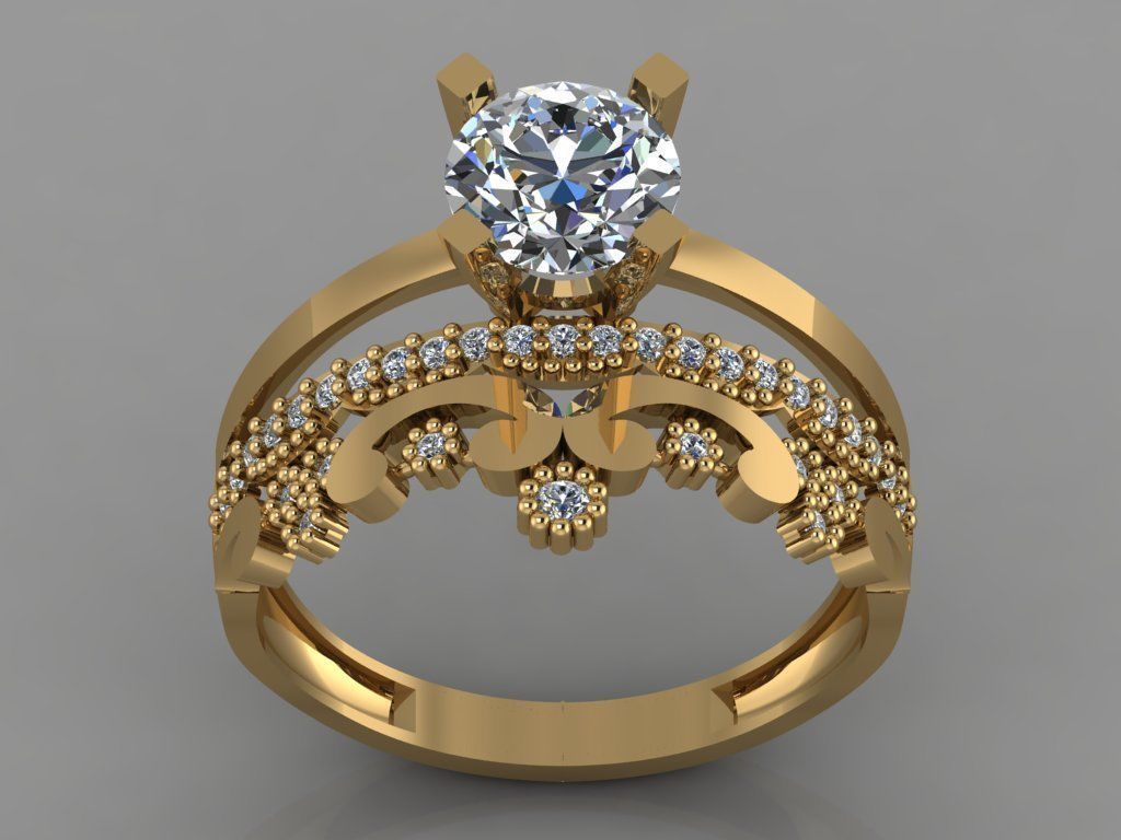 GC GOLD TW006- Diamond set 3D model 3D print model_2