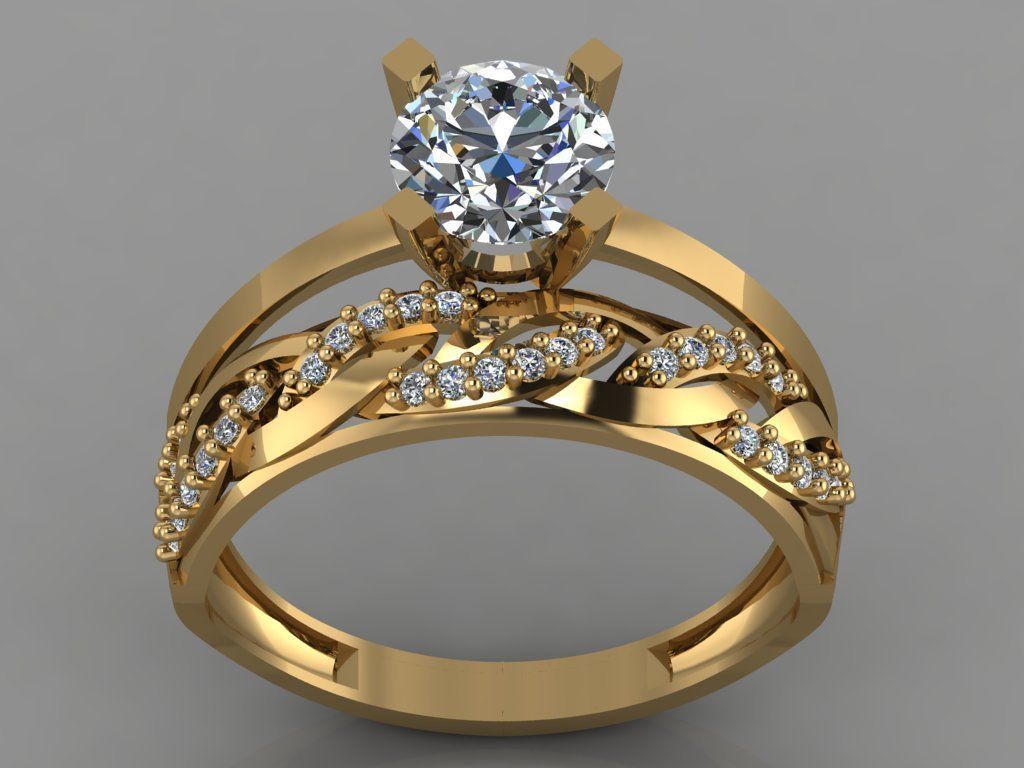 GC GOLD TW007- Diamond set 3D mode 3D print model_2