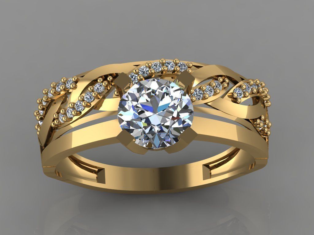 GC GOLD TW007- Diamond set 3D mode 3D print model_4