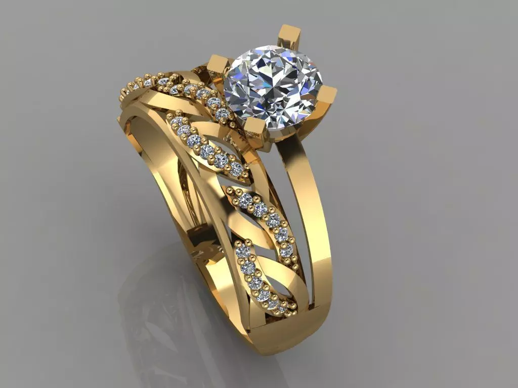 GC GOLD TW007- Diamond set 3D mode 3D print model_0