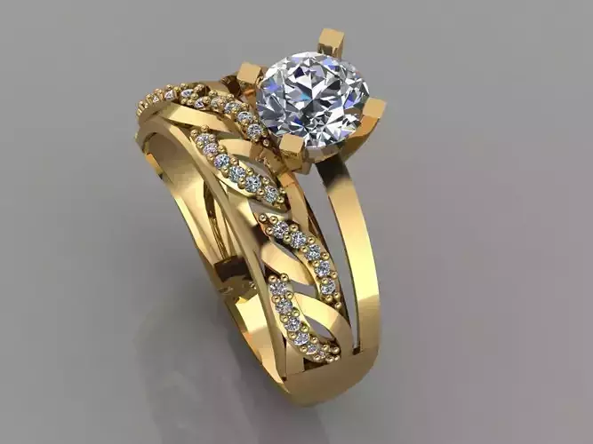GC GOLD TW007- Diamond set 3D mode 3D print model