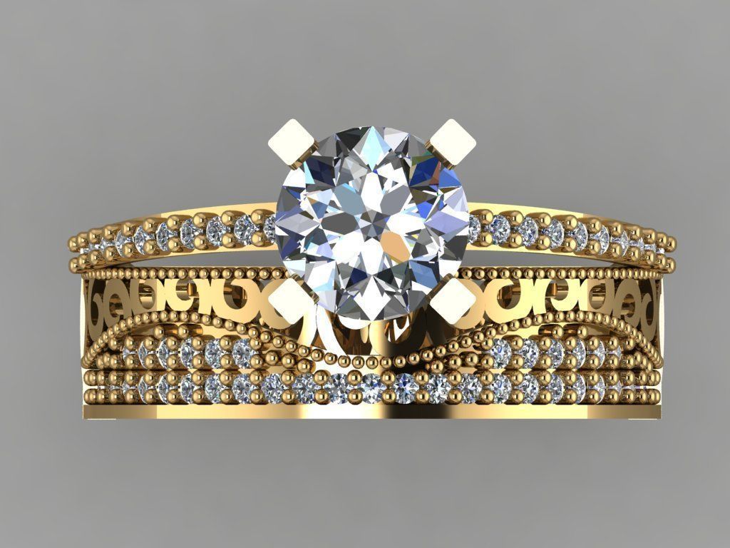 GC GOLD TW008- Diamond set 3D modeL 3D print model_1