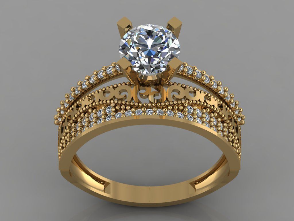 GC GOLD TW008- Diamond set 3D modeL 3D print model_2