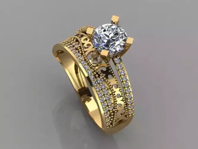 GC GOLD TW008- Diamond set 3D modeL 3D print model