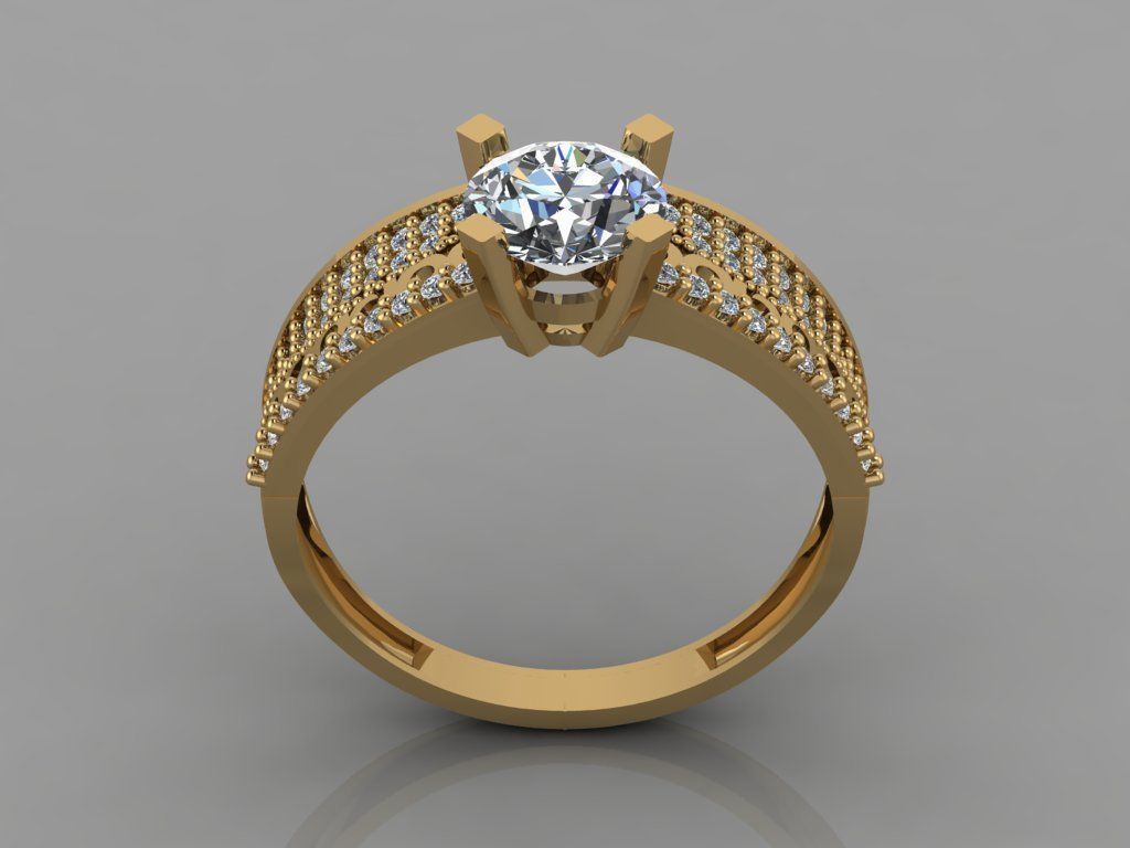 GC GOLD TW008- Diamond set 3D modeL 3D print model_4