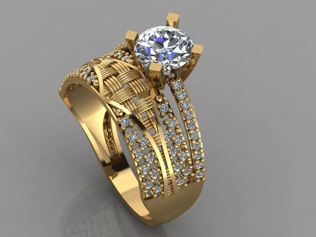 GC GOLD TW009- Diamond set 3D modeL  3D print model_0
