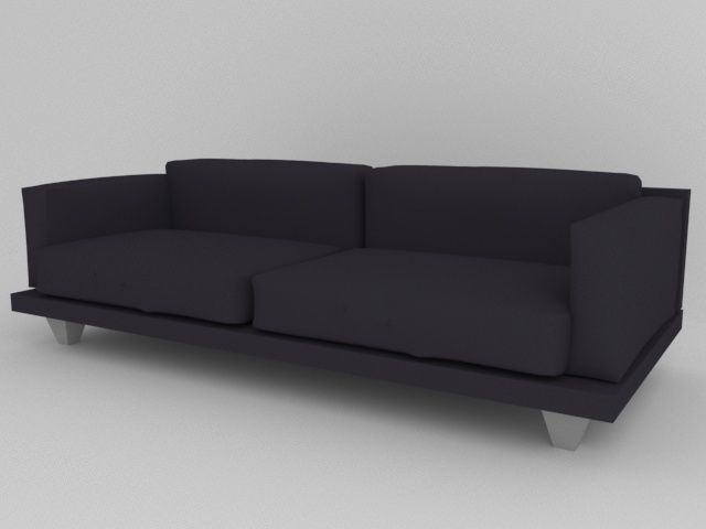 Modern sofa 3D model_1