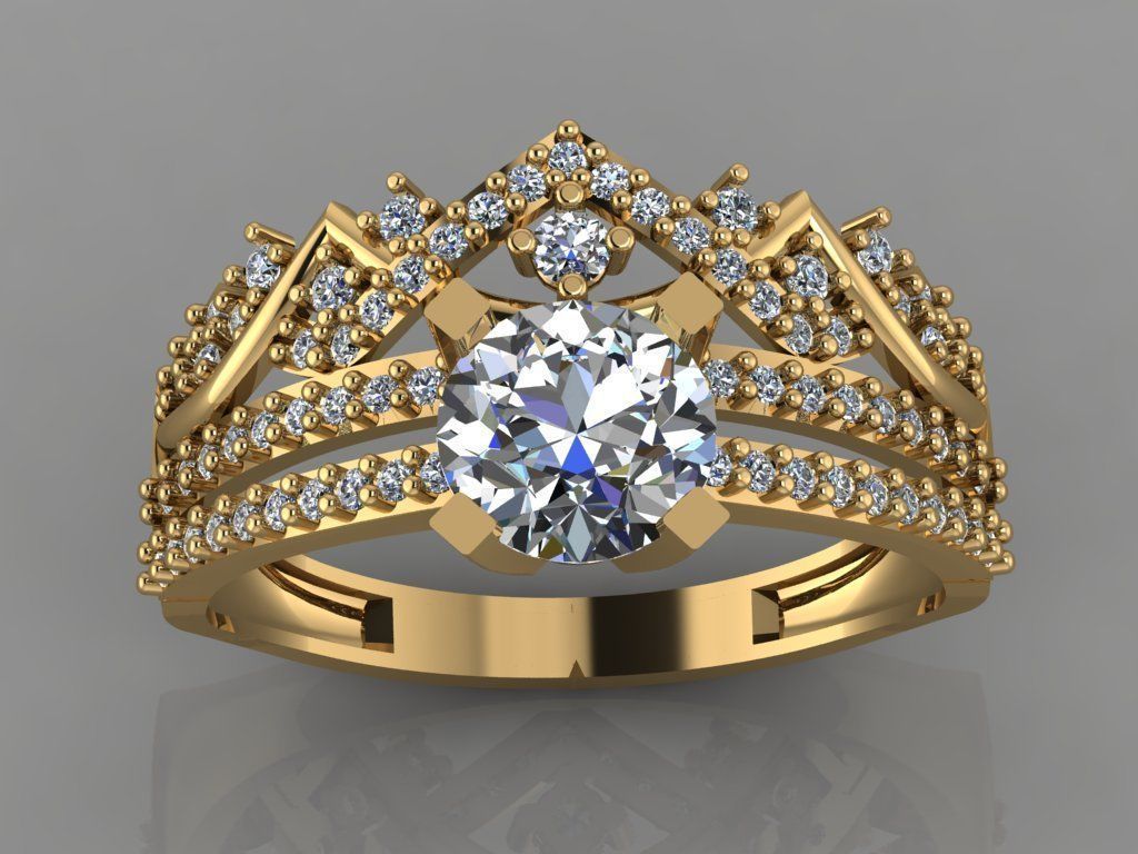 GC GOLD TW011- Diamond set 3D mode 3D print model_3