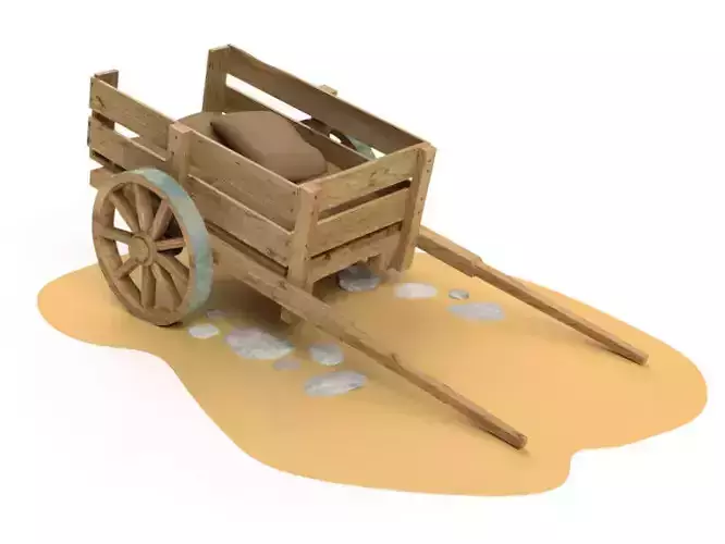 Horse cart 3D model