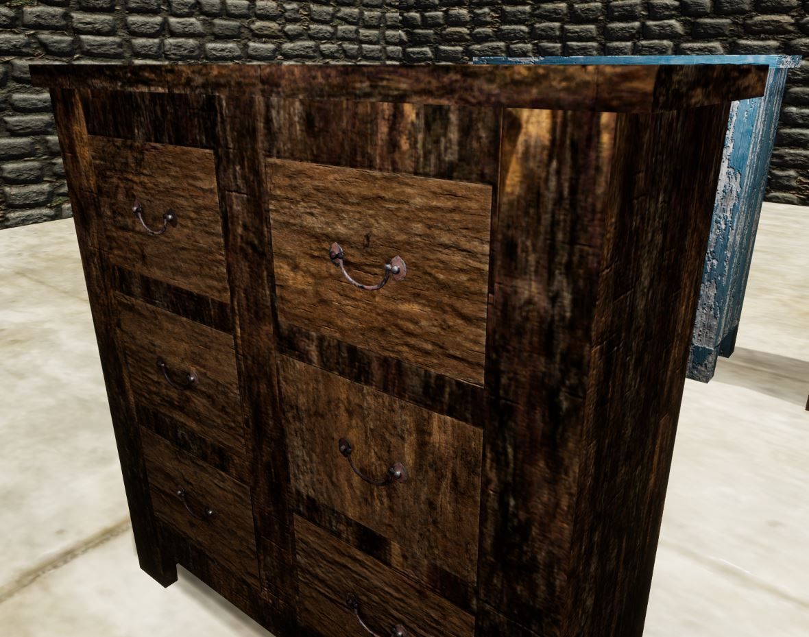 Furniture pack with various textures Low-poly 3D model_18