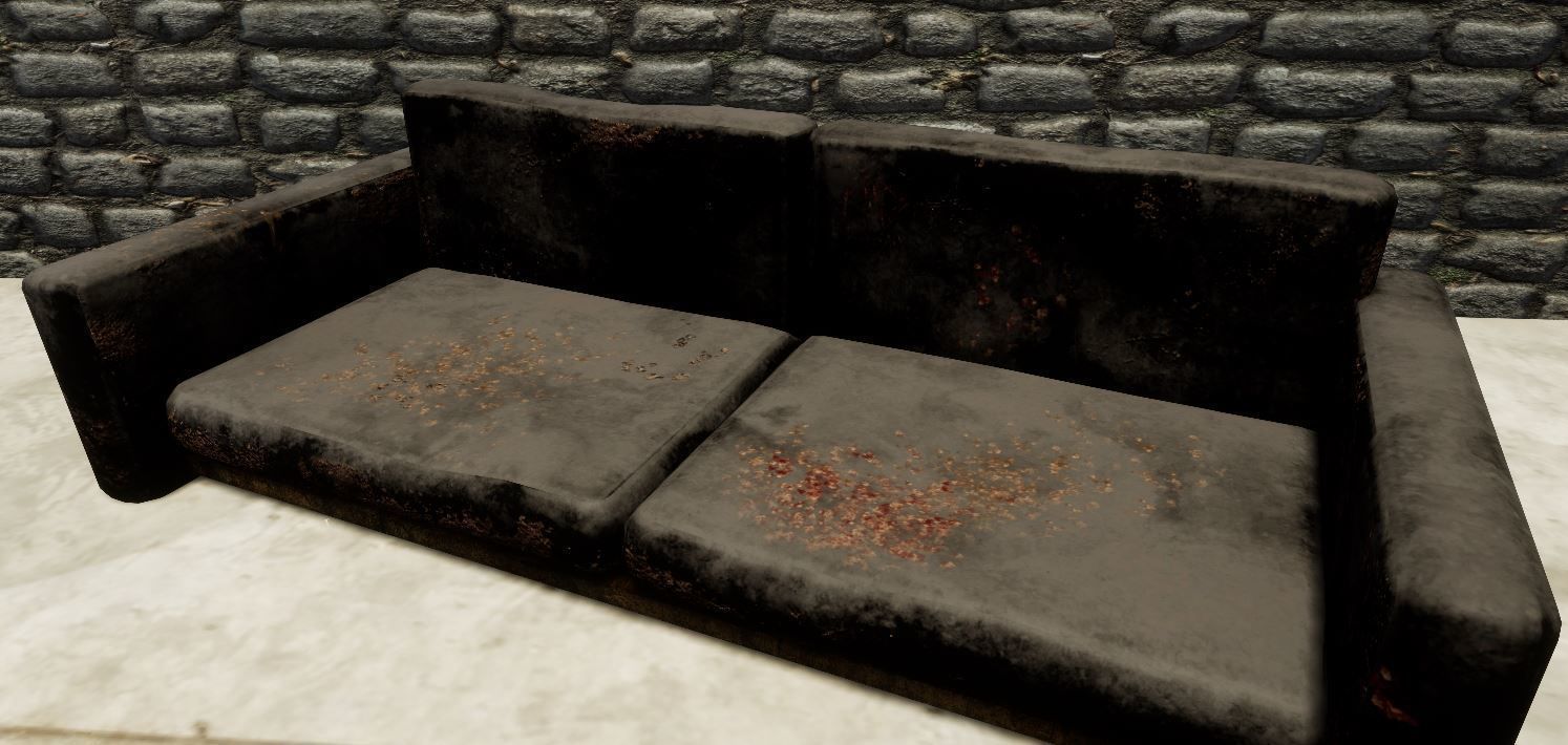 Furniture pack with various textures Low-poly 3D model_29