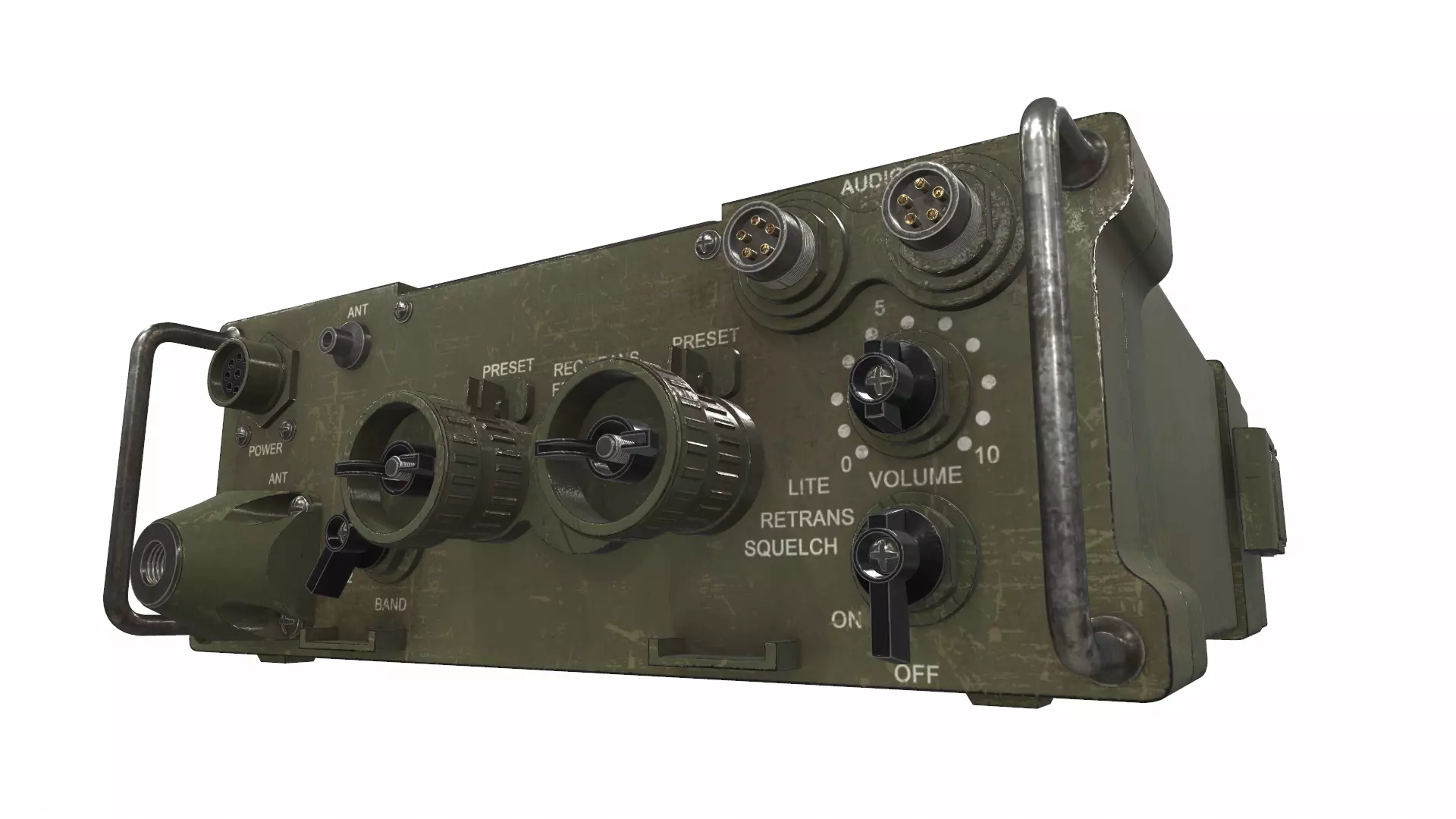 Radio military AN PRC-77 3D model
