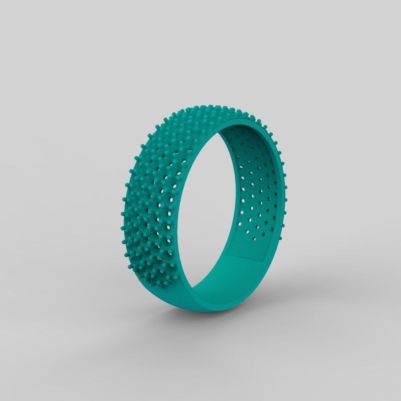 Classic women Ring 149 gems 3dm stl 3D print model 3D print model_13