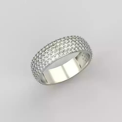 Classic women Ring 149 gems 3dm stl 3D print model 3D print model