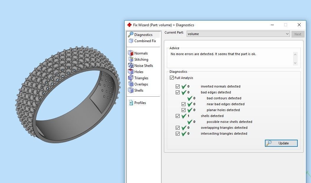 Classic women Ring 149 gems 3dm stl 3D print model 3D print model_24