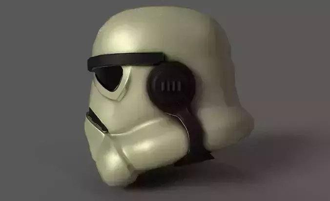 Stormtrooper Lowpoly model star wars helmet