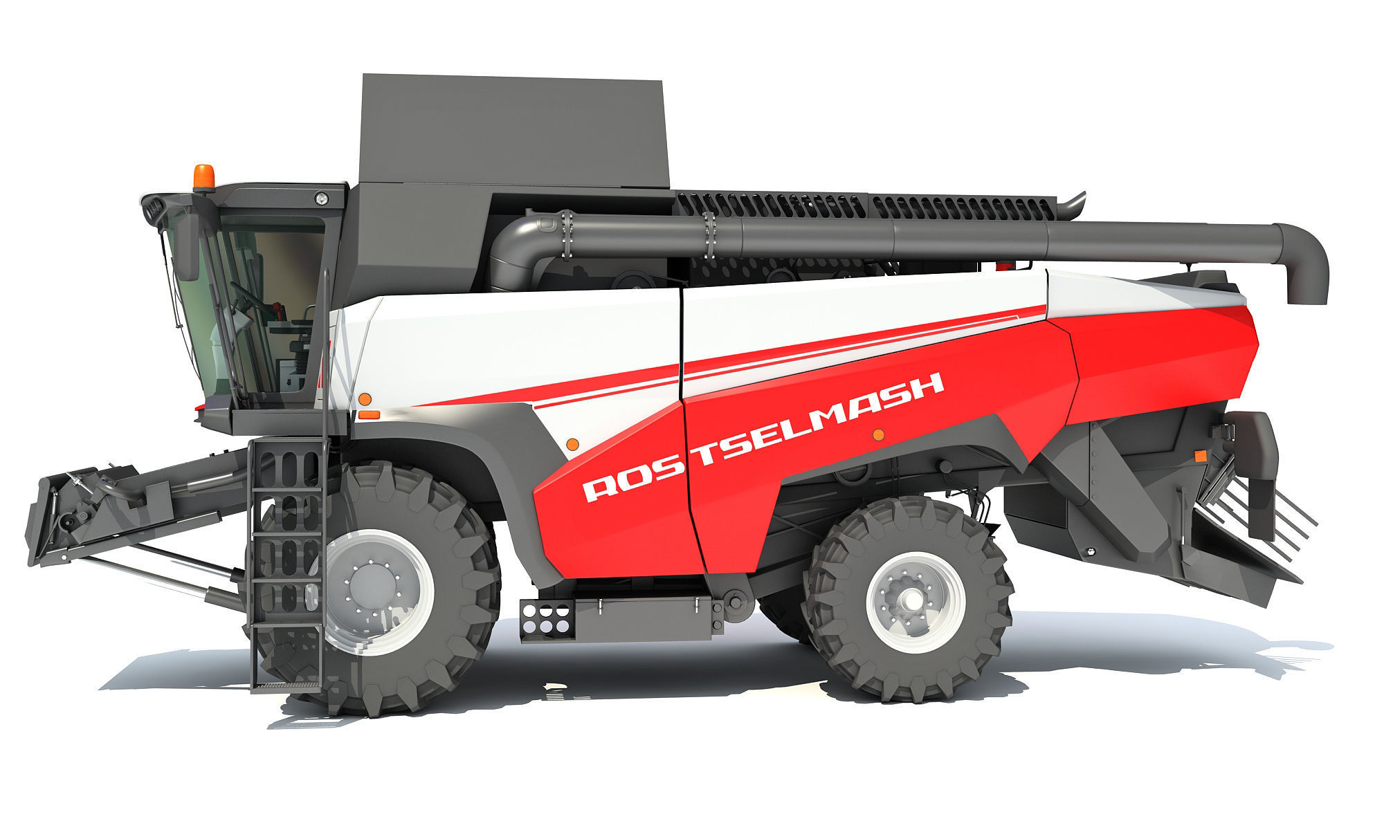 Combine Harvester Rostselmash 3D model_3