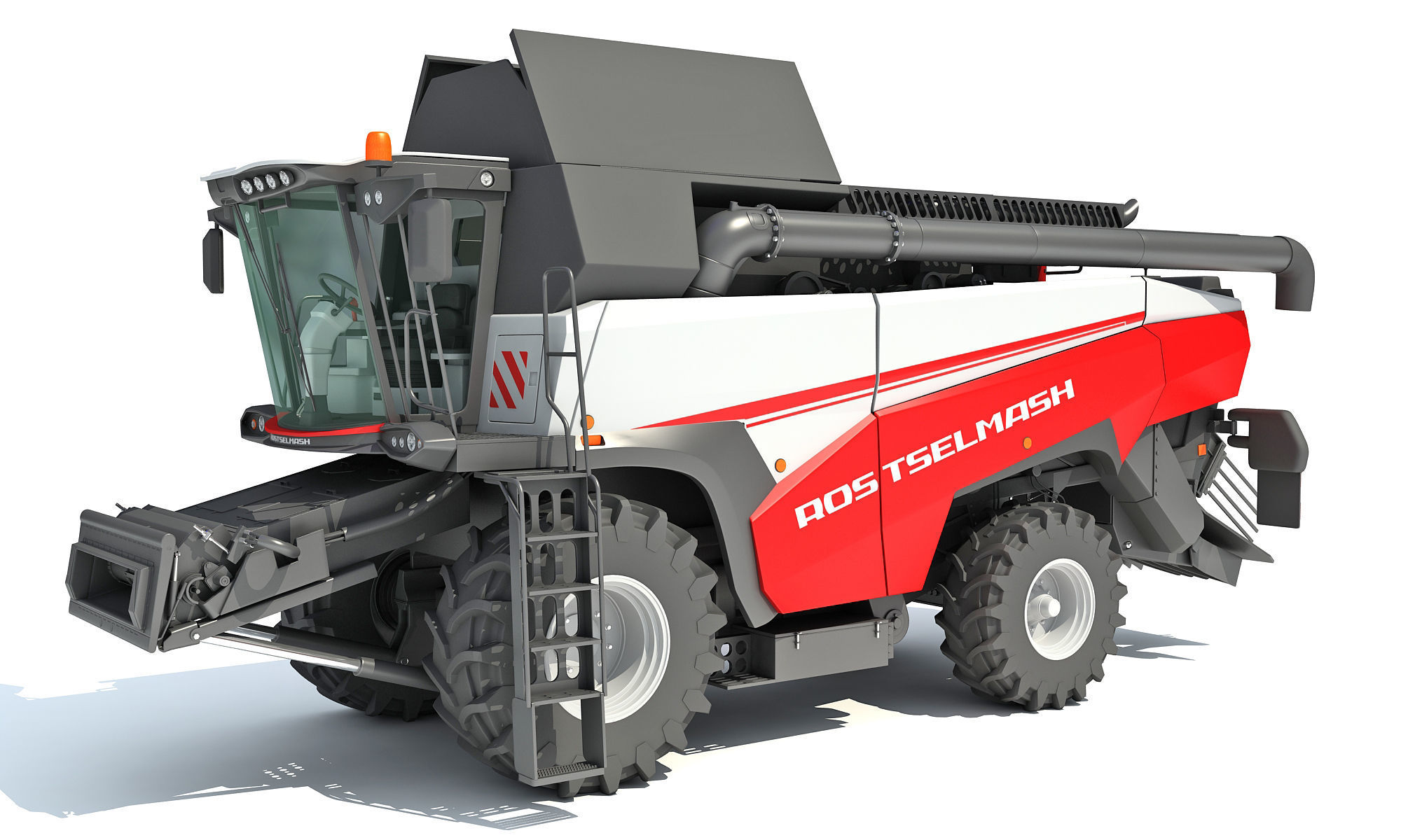 Combine Harvester Rostselmash 3D model_1