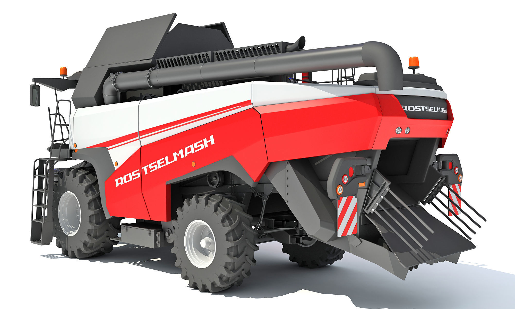 Combine Harvester Rostselmash 3D model_4