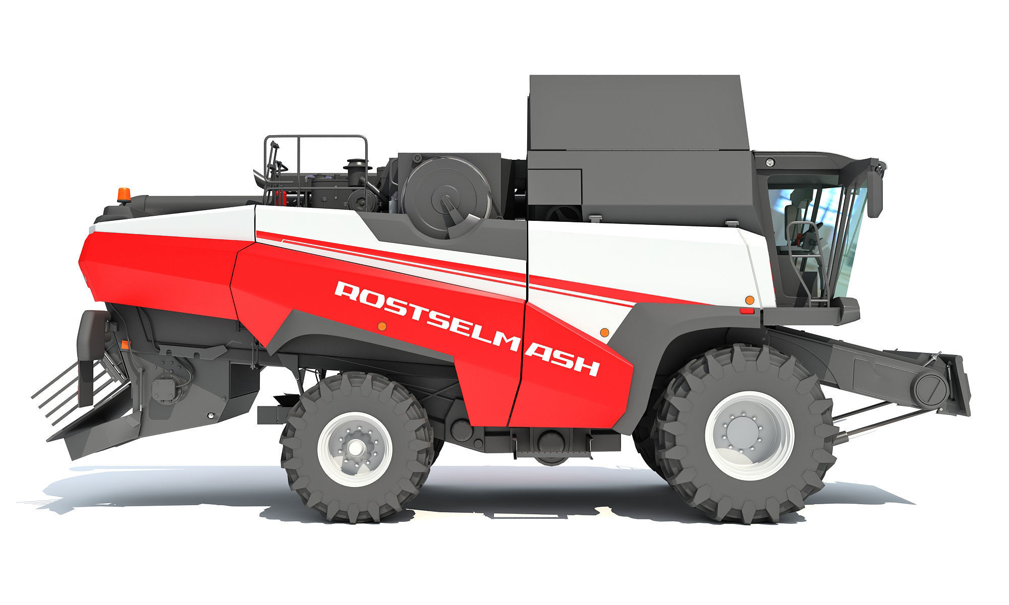 Combine Harvester Rostselmash 3D model_11