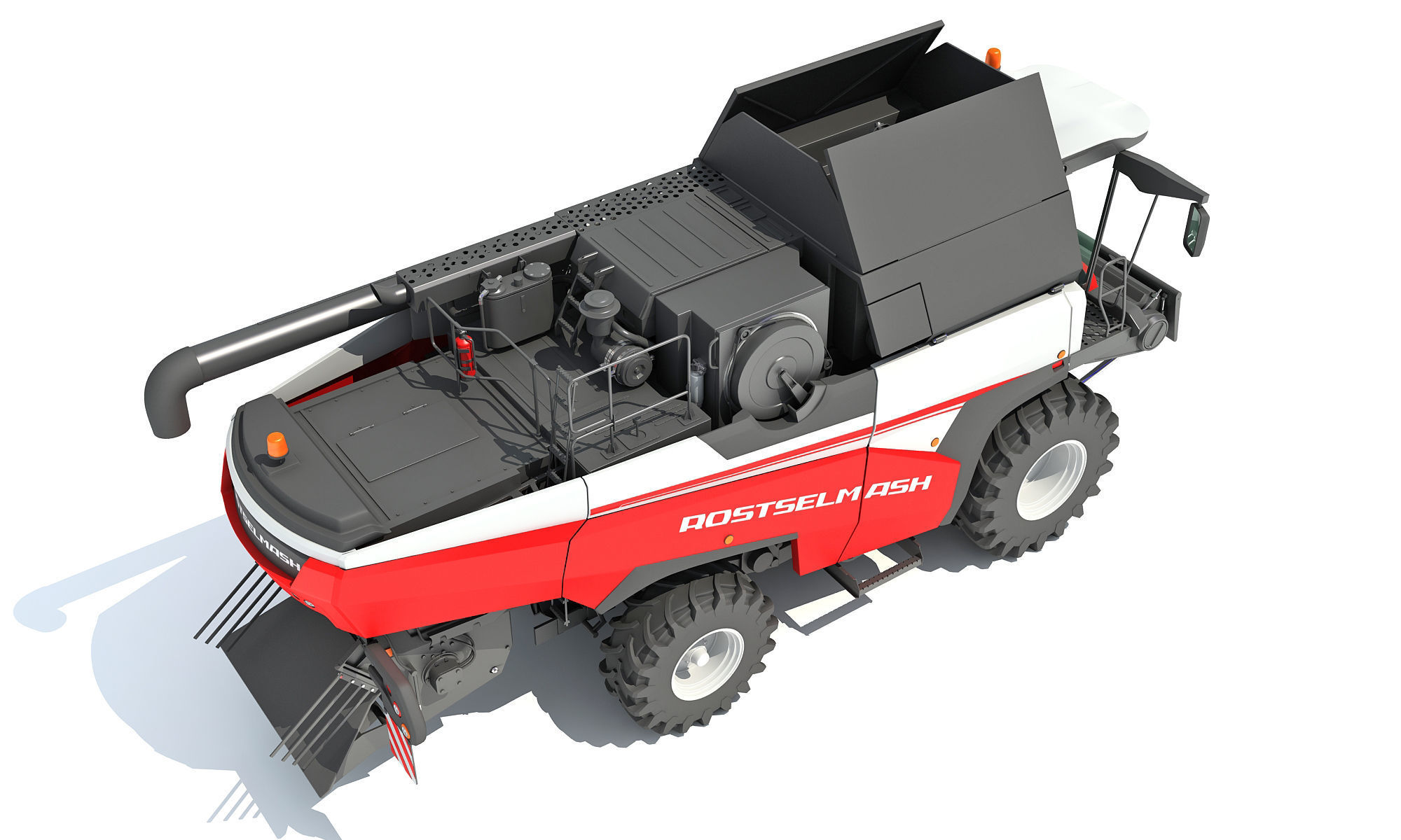 Combine Harvester Rostselmash 3D model_8
