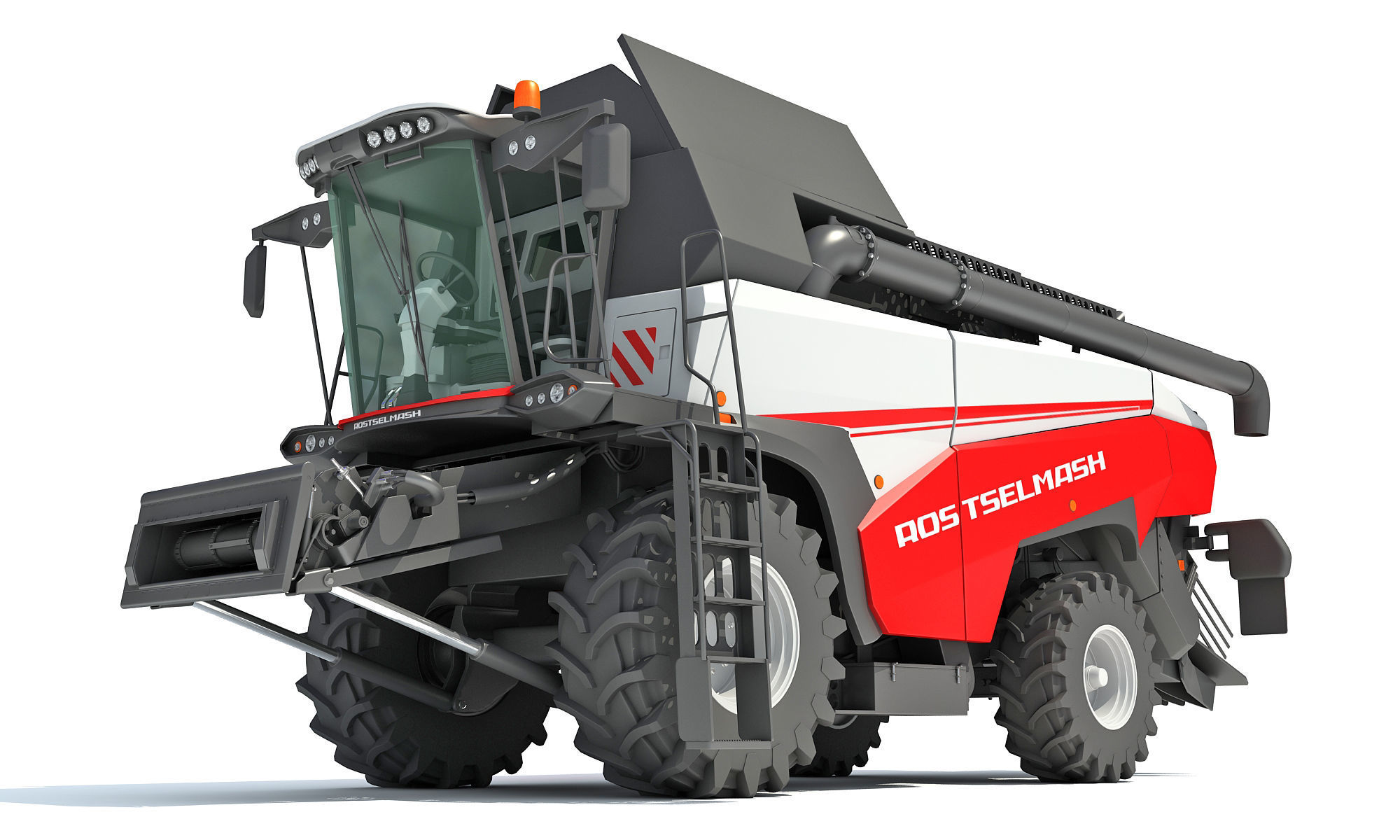 Combine Harvester Rostselmash 3D model_13