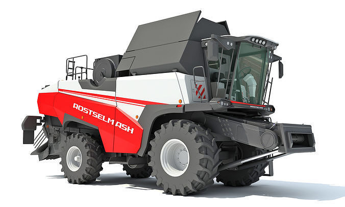 Combine Harvester Rostselmash 3D model