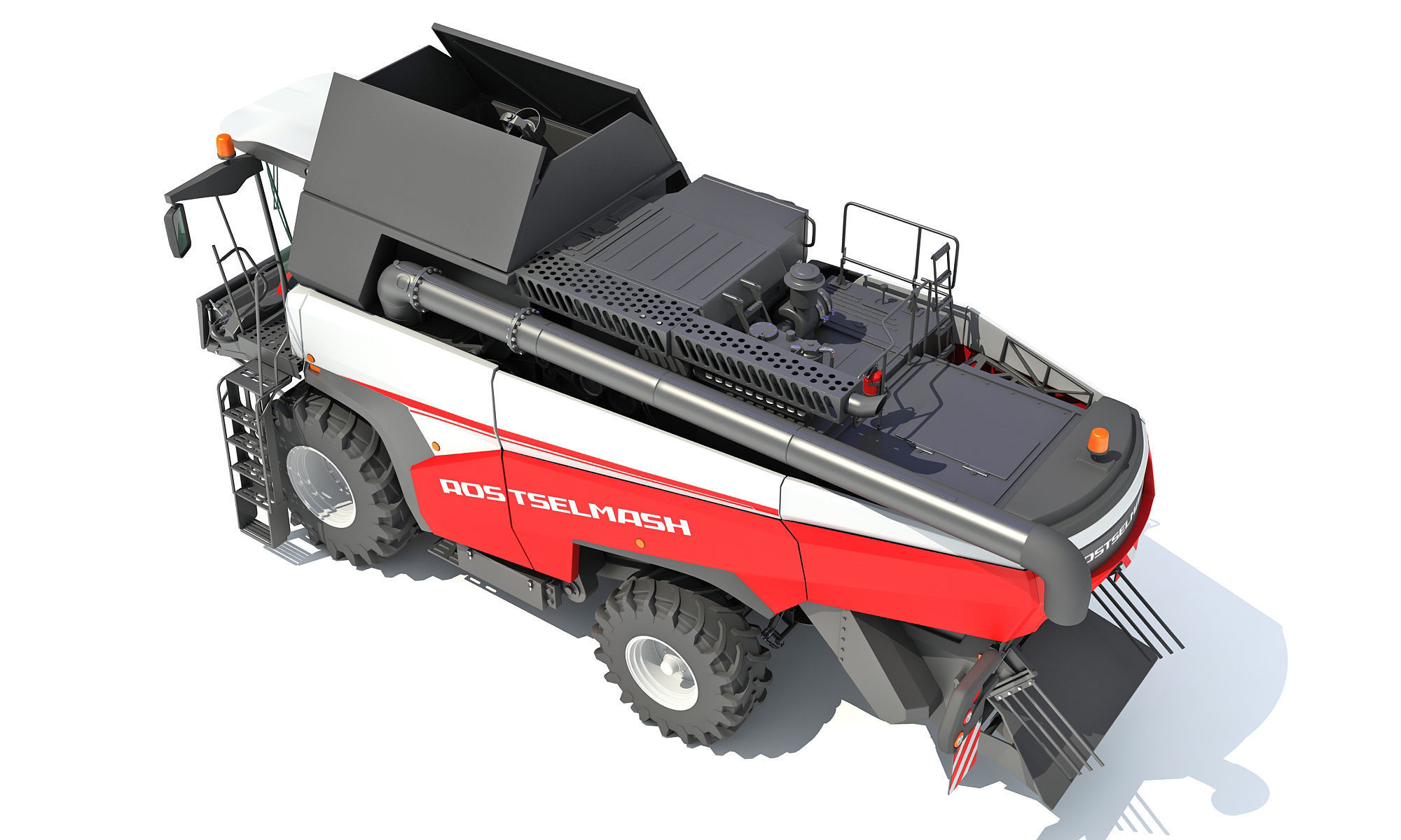 Combine Harvester Rostselmash 3D model_5