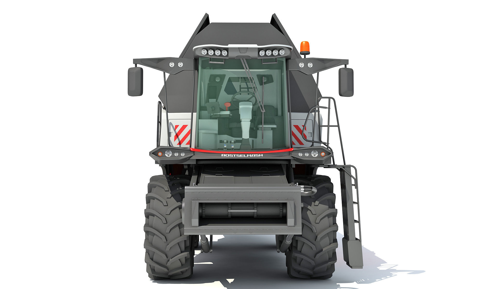 Combine Harvester Rostselmash 3D model_12