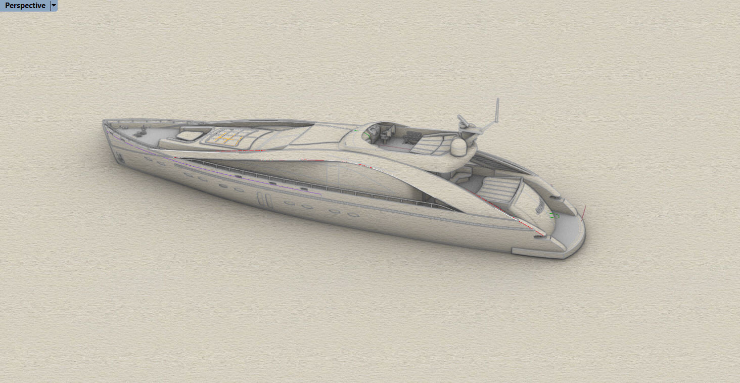 SUPER YACHT CONCEPT DESIGN  3D model_4