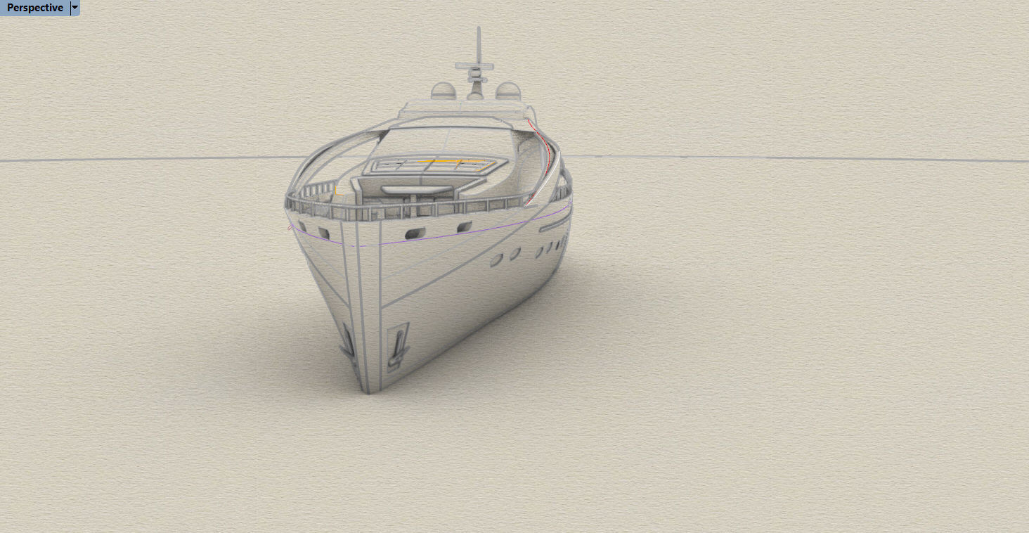 SUPER YACHT CONCEPT DESIGN  3D model_5