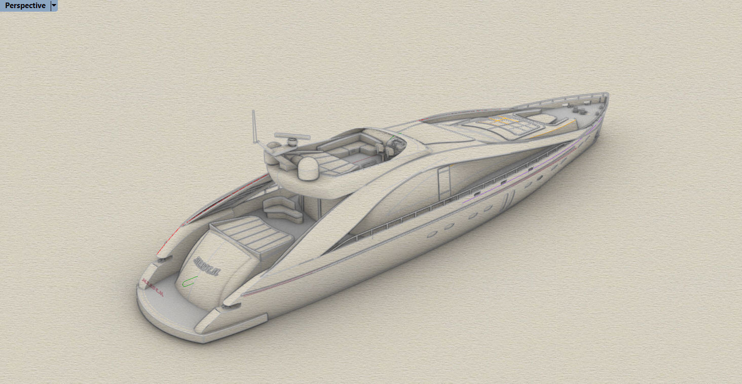 SUPER YACHT CONCEPT DESIGN  3D model_7