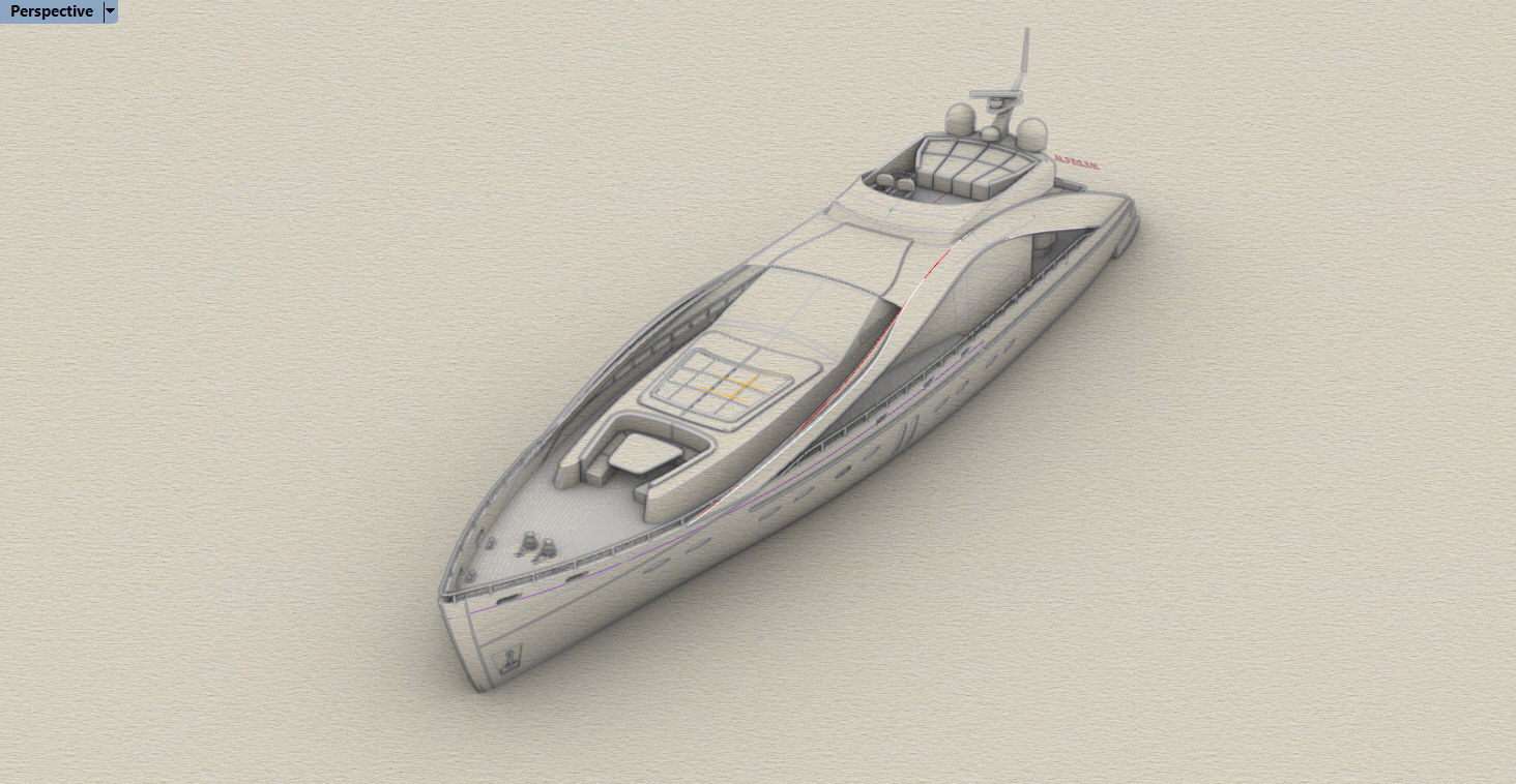 SUPER YACHT CONCEPT DESIGN  3D model_6