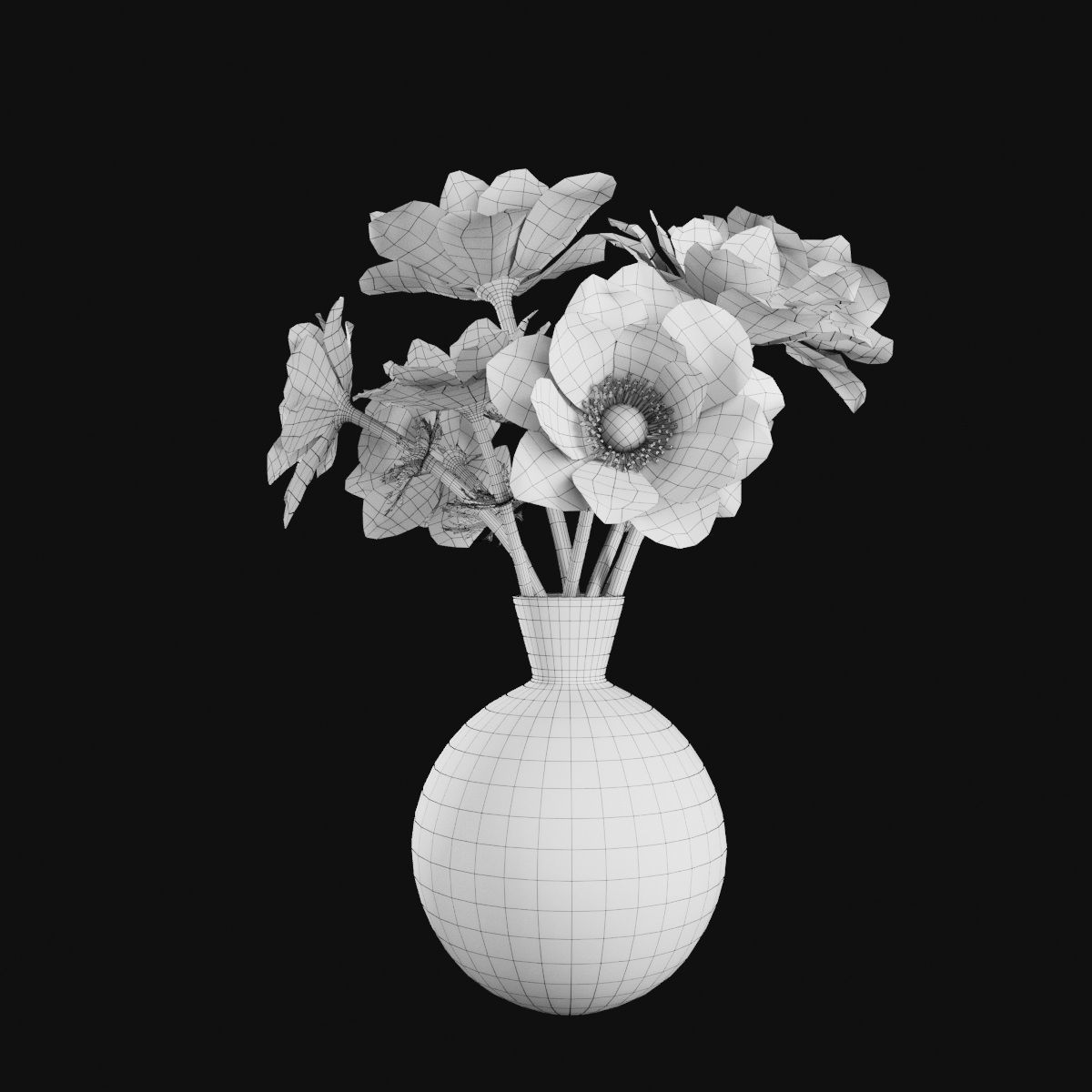 Plant collection 2 calla lily in glass vase _29