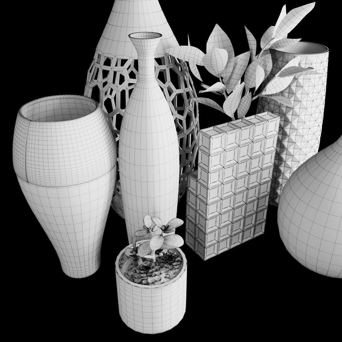 Plant collection 2 calla lily in glass vase _7