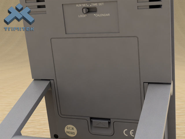 Digital Alarm Clock - animated 3D model_11