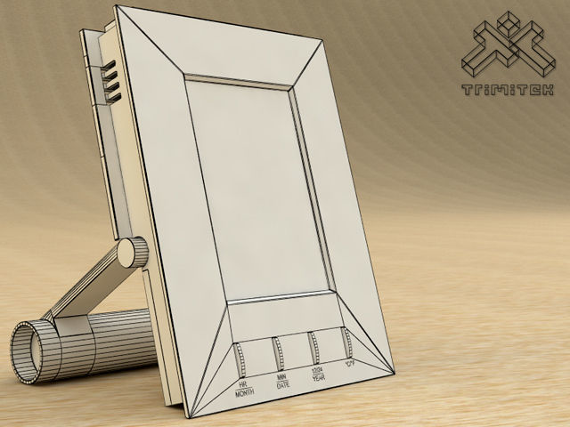 Digital Alarm Clock - animated 3D model_1