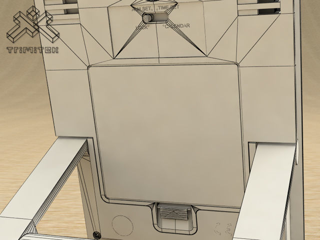 Digital Alarm Clock - animated 3D model_12