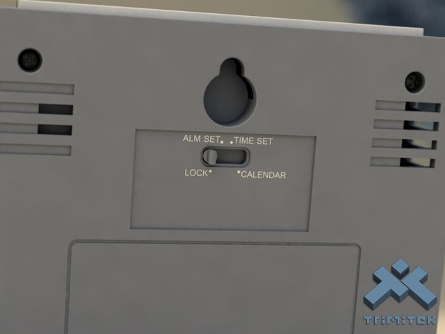 Digital Alarm Clock - animated 3D model_13