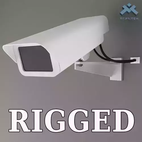 Rigged Security Camera 3D model