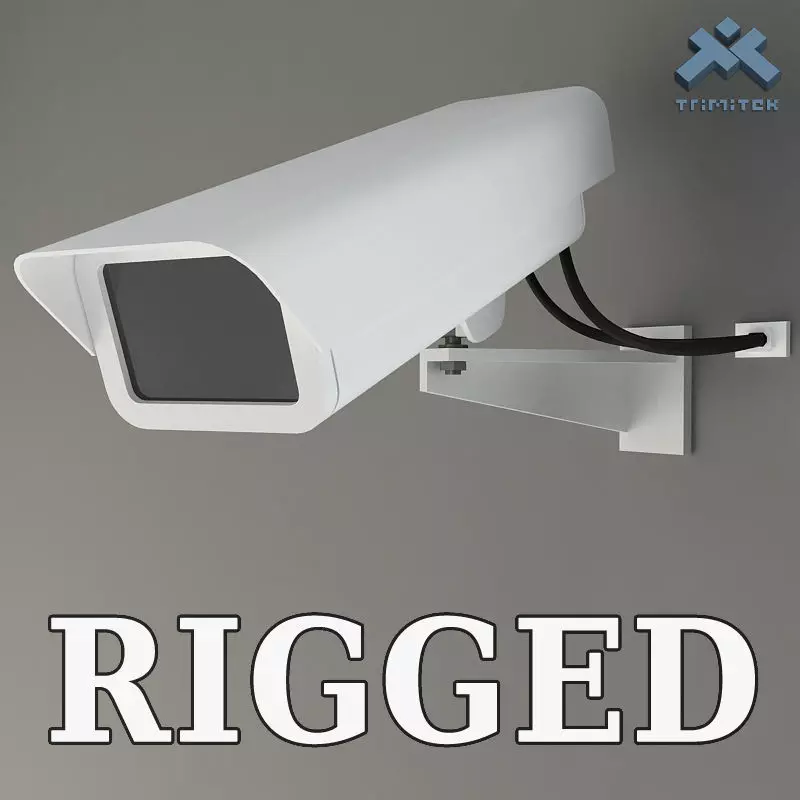 Rigged Security Camera 3D model