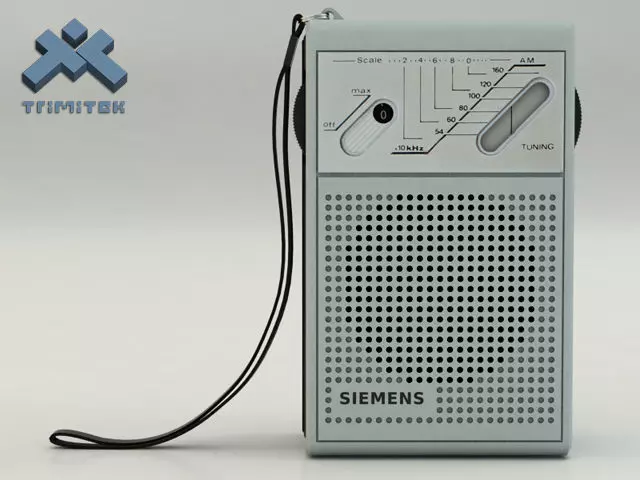 Photorealistic Small Radio Transistor 3D model