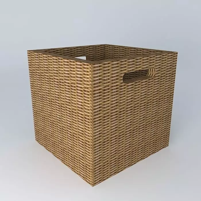 Rattan box Free 3D model