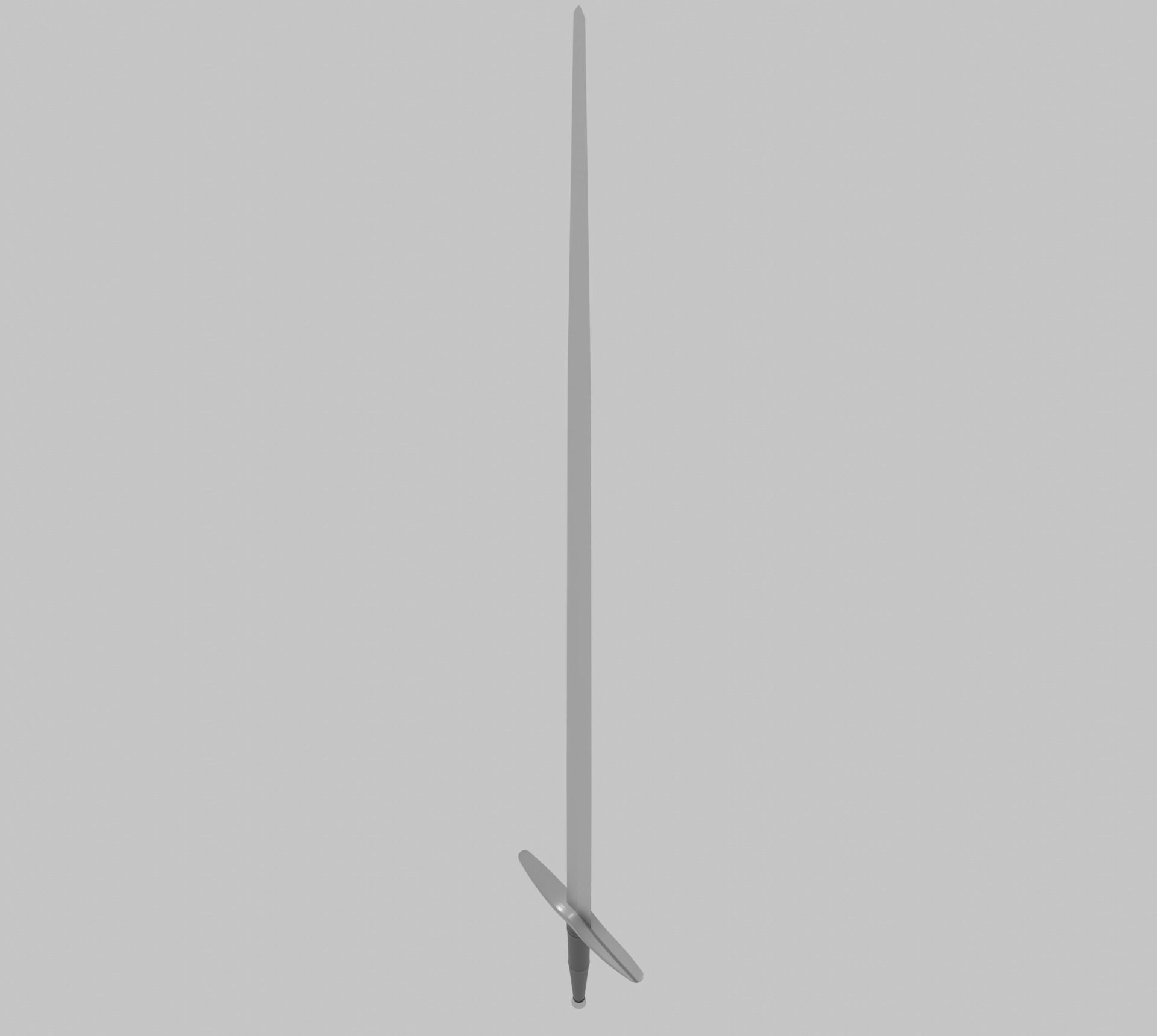 Medieval Longsword 3D model_4
