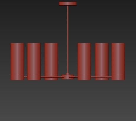 Vintage Pendant Lamp 3D model_1