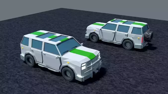 Jeep cra Low-Poly